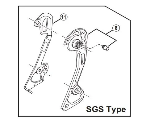 Shimano RD-M980 Ytterplate (SGS-type)