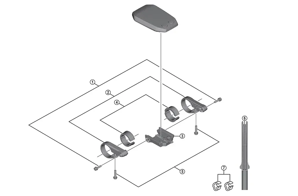 Shimano SC-E6010 Brakettenhet Fixing Skrue