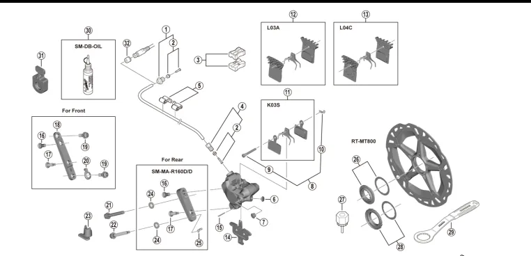 Shimano Screw Length Selector for BR-R9270