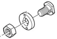 Shimano Skrue Stopmutter BR-IM45 Shimano Skrue Stopmutter BR-IM45