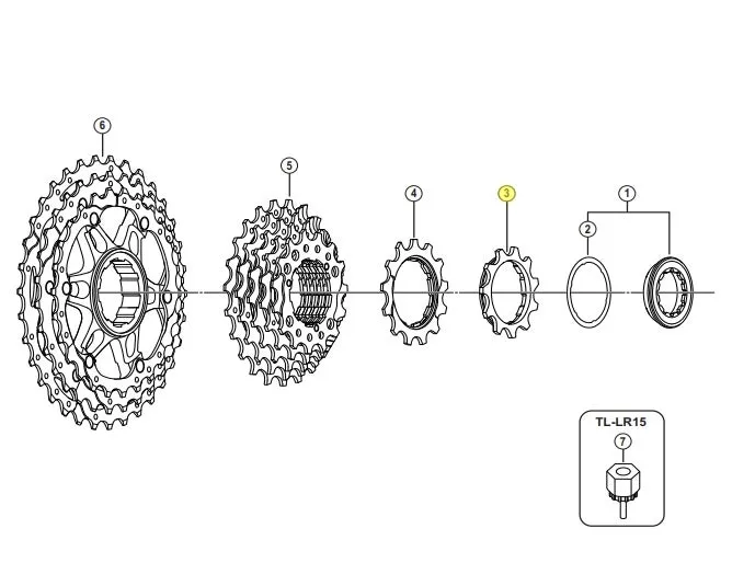 Shimano SLX CS-HG81 11T Kassettdrev
