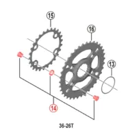 Shimano SLX FC-M7100 Krankdrev bolter