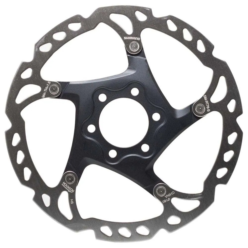 Shimano Slx M7000 Rt76 6b Bremsekive Refurbished, Black / silver, 160mm