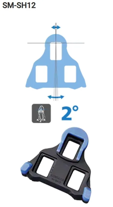 Shimano SPD-SL SH12 Klosser, Blue, One Size