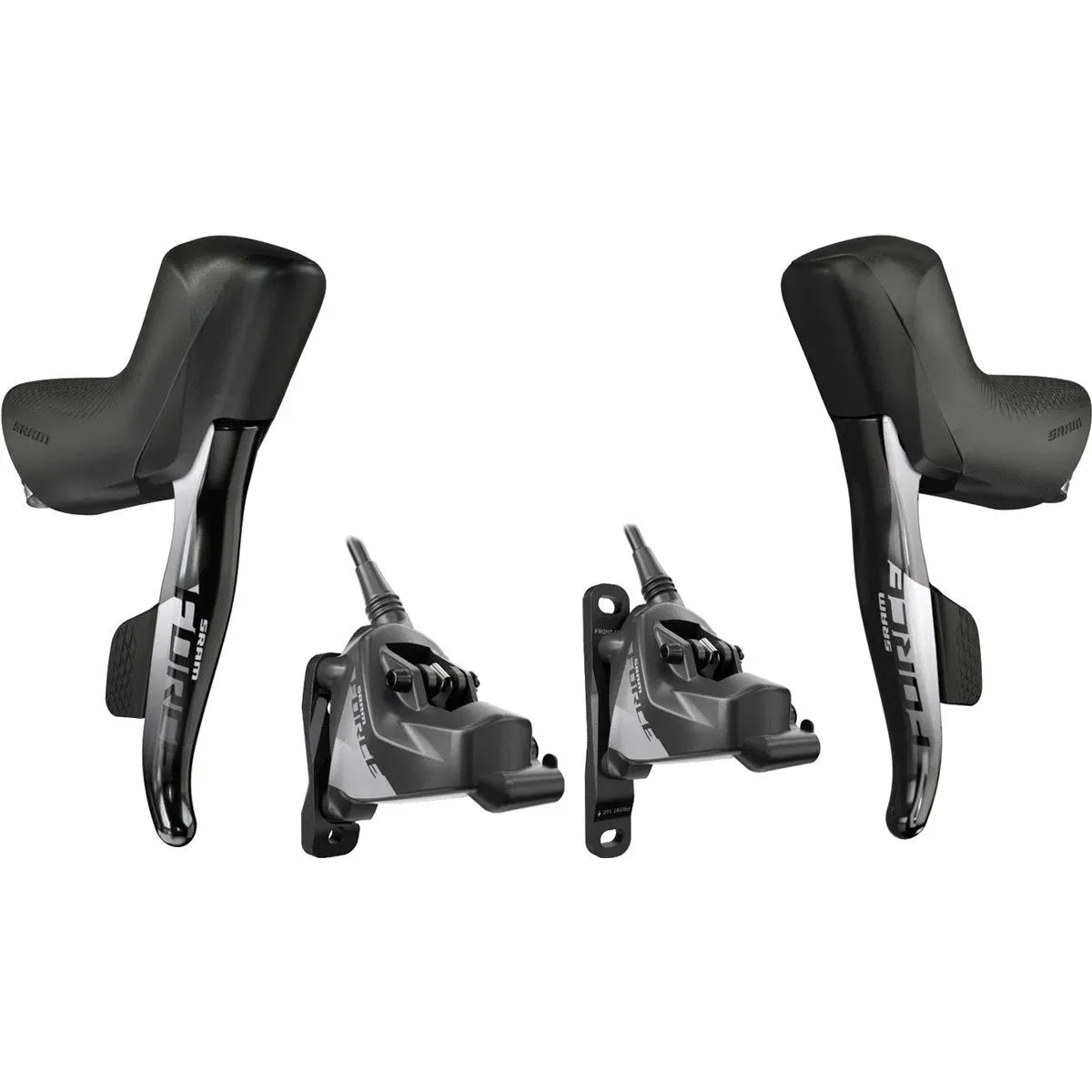 Shimano SRAM Force Axs 12v Pack 2 x Disc Shifters + Brake Calipers, Grey Shimano SRAM Force Axs 12v Pack 2 x Disc Shifters + Brake Calipers, Grey