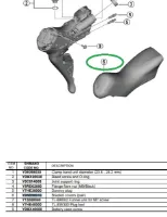 Shimano ST-R8170 Hendelgummi Shimano ST-R8170 Hendelgummi