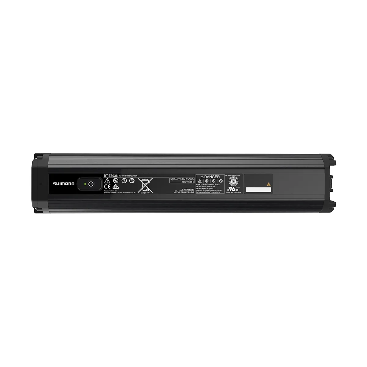 Shimano Steps BT-E8036 630Wh Batteri, Black, One Size