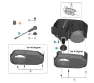 Shimano Steps E6000 Eikemagnet, Silver, One Size