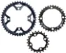 Shimano terrengsykkler drevsett 44-32-22TØ 104/64, Svart