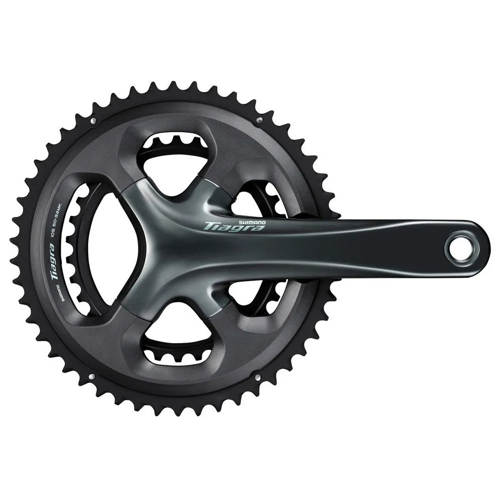 Shimano Tiagra 4700 10s Kranksett Refurbished, Black / silver, 172.5mm