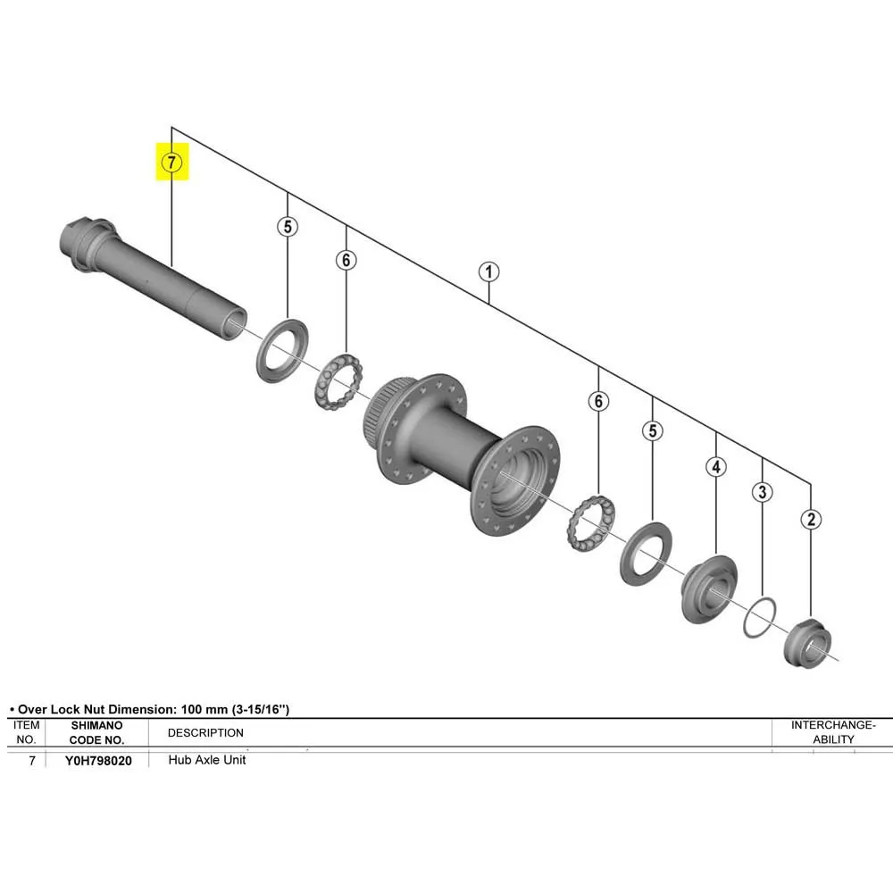 Shimano Tiagra Hb-rs470 Forhjulsaksel