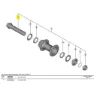 Shimano Tiagra Hb-rs470 Forhjulsaksel