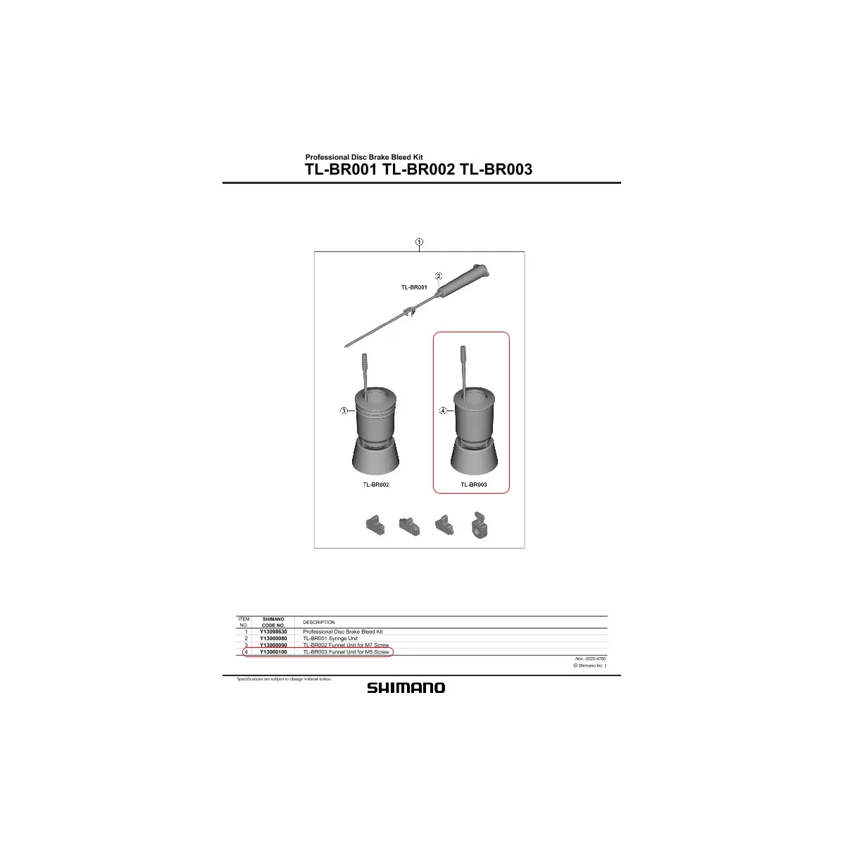 Shimano TL-BR003 Trakt For Bremsehåndtak