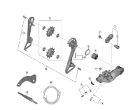 Shimano Ultegra RD-R8150 Brakett Aksel enhet Shimano Ultegra RD-R8150 Brakett Aksel enhet