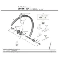 Shimano Wh-mt501 Right Låsemutter Shimano Wh-mt501 Right Låsemutter