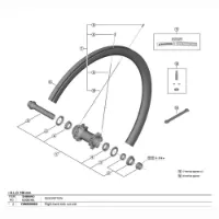 Shimano Wh-r9270-c36-tl Right Låsemutter