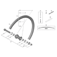 Shimano Wh-r9270-c50-tu-f Right Låsemutter Shimano Wh-r9270-c50-tu-f Right Låsemutter