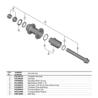 Shimano WH-RS171 Komplett Aksel Thru
