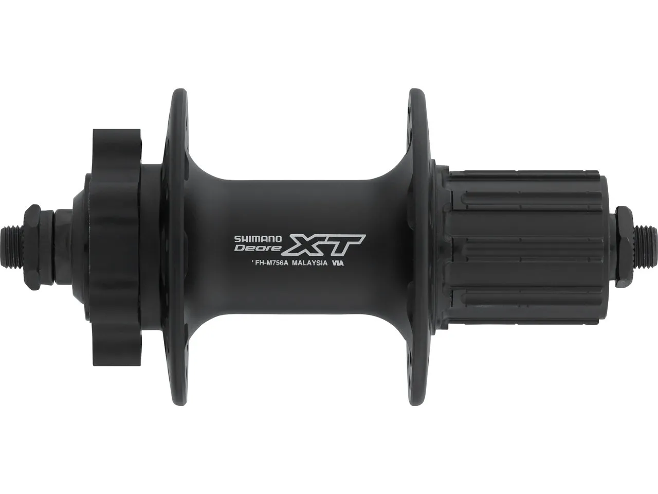 Shimano XT HR-Nabe FH-M756A Disc 6-Loch für Schnellspannachse, Black