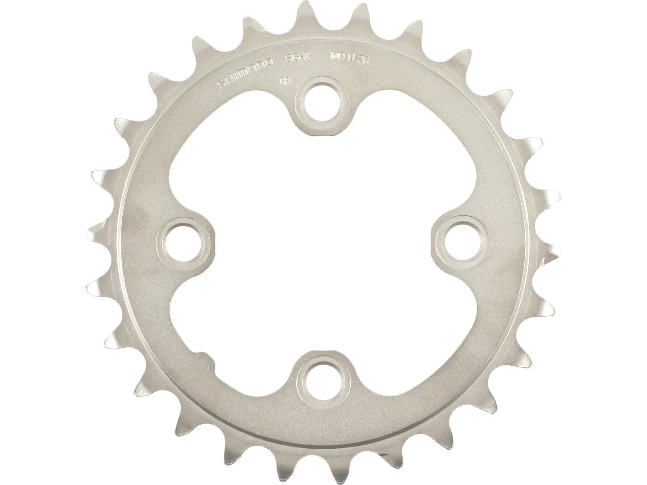 Shimano XT Kettenblatt FC-M771-K 9-fach / FC-T8000 10-fach, Silver, 26t