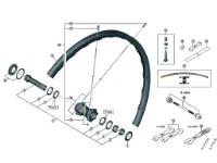 Shimano XTR eiker 298mm lang til 29"forhjul modell WH-M9000