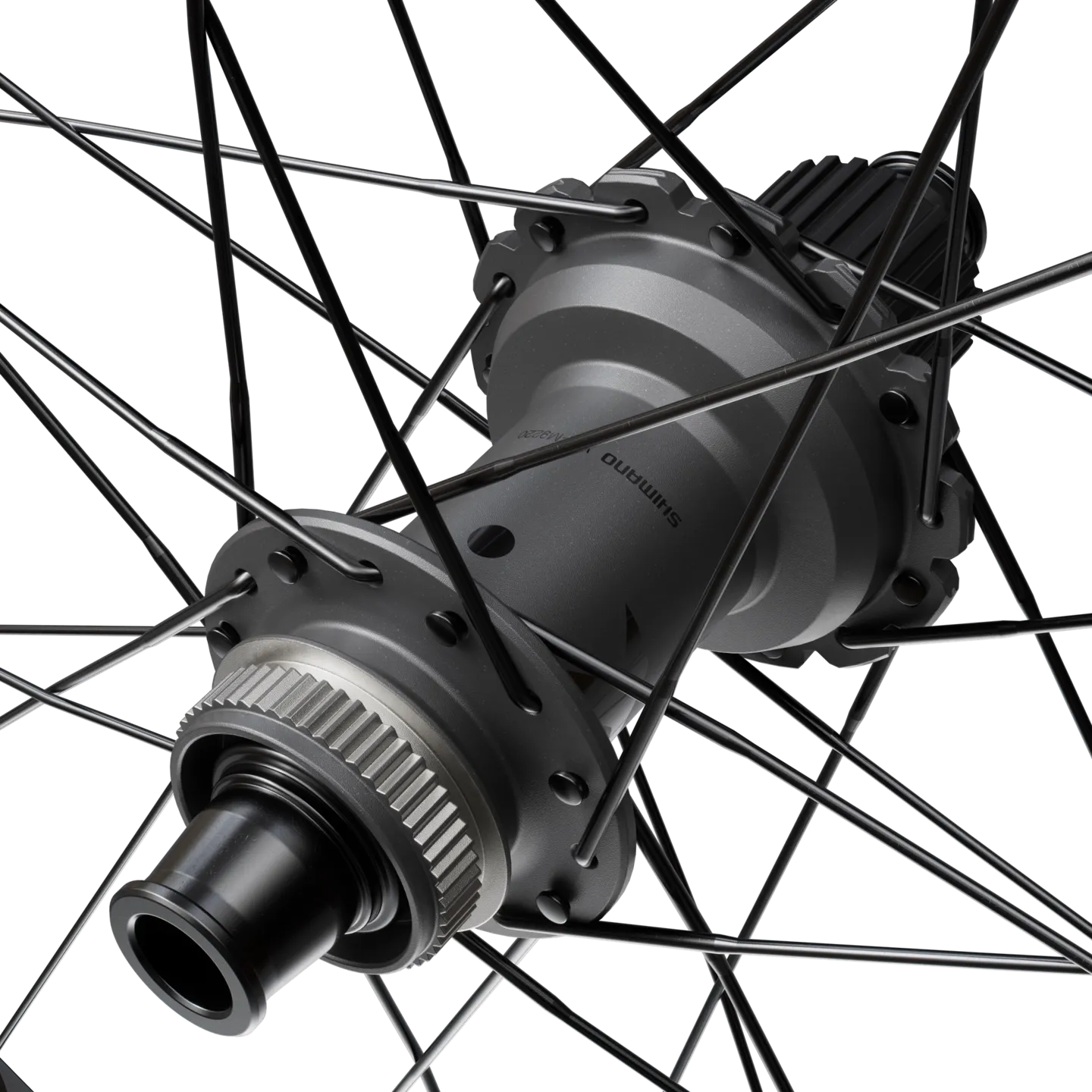 Shimano XTR M9220 29" Karbon Bakhjul, Black / grey, 12 x 148mm, Shimano Micrto Spline