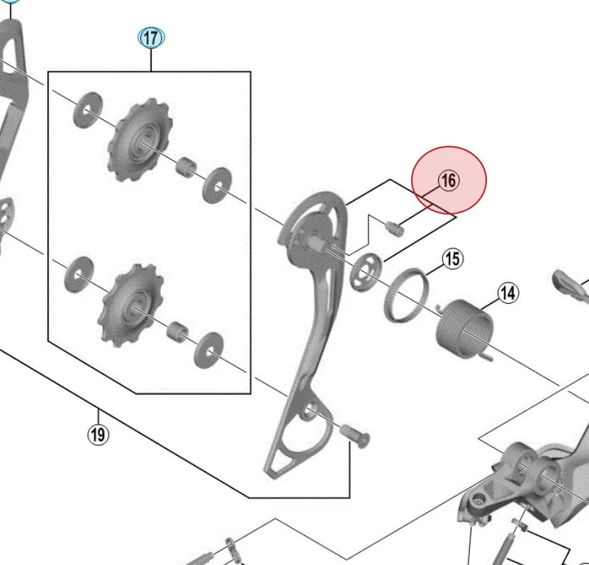 Shimano Ytterplate til RD-M7000 SGS