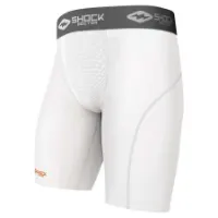 Shock Doctor Aircore-shorts Med Kompresjonsshorts Og Lomme Med Plass Til Kopp