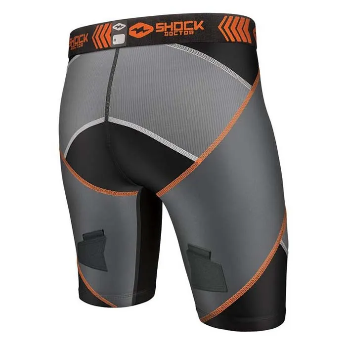 Shock Doctor X-fit Cross Kompresjonsshorts, Black/grey, S Shock Doctor X-fit Cross Kompresjonsshorts, Black/grey, S