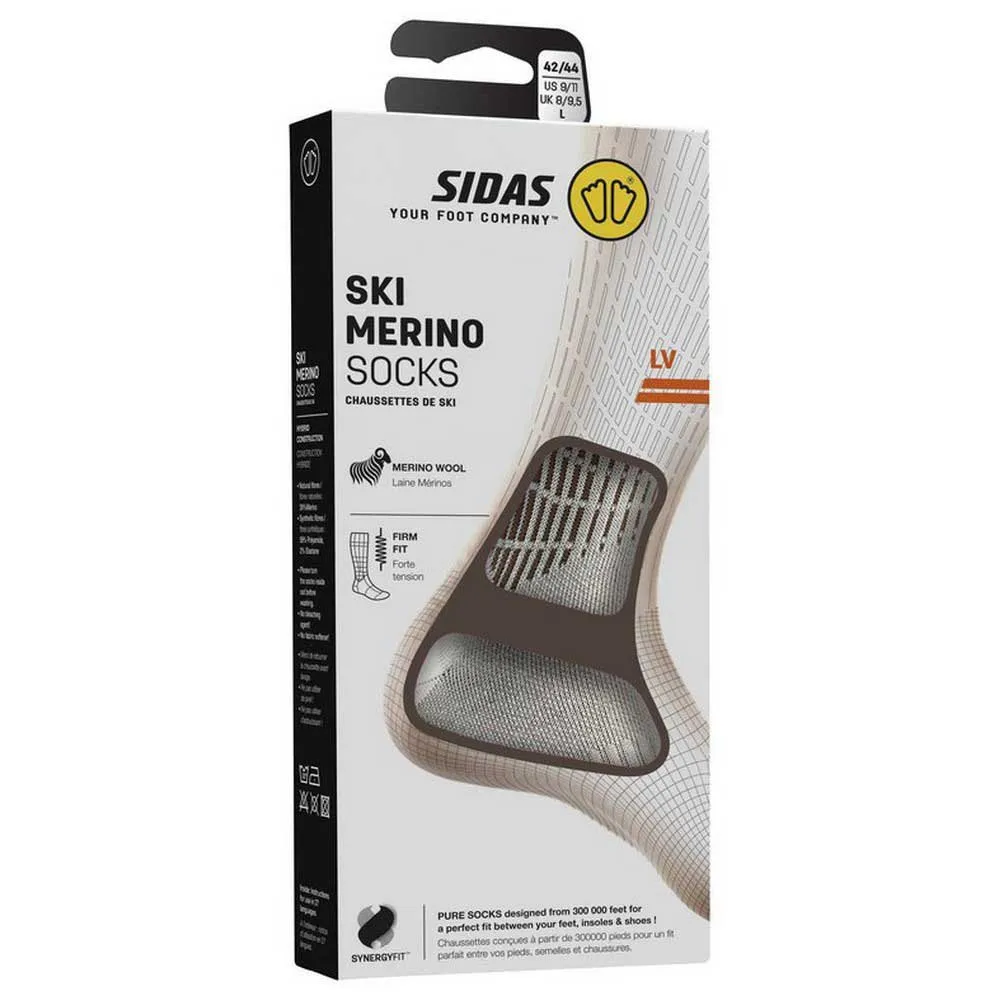 sidas Ski Merino Mid Volume Sokker male