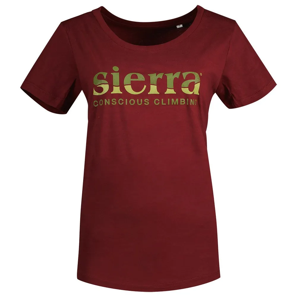Sierra Climbing Burgundy Kortarmet T-skjorte