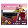 SIGMA SPORT Aura 40/hiro 10 Ride Safe To School Sykkellyktesett, Black / red, One Size