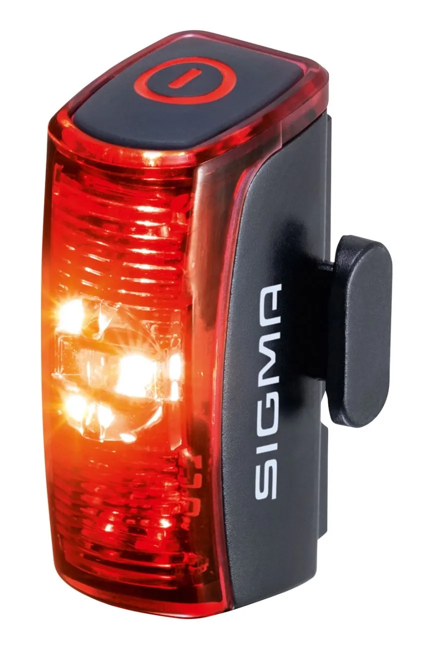 SIGMA SPORT Aura 60 + Infinity Lyssett, Black / red, One Size
