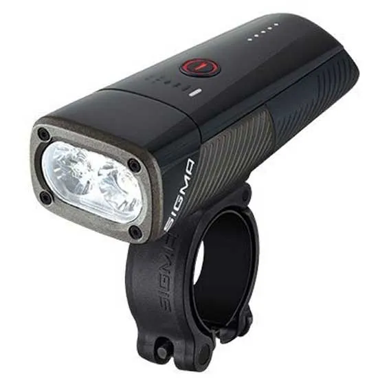 SIGMA SPORT Buster 1600 Frontlys, Black, 1600 Lysstyrker
