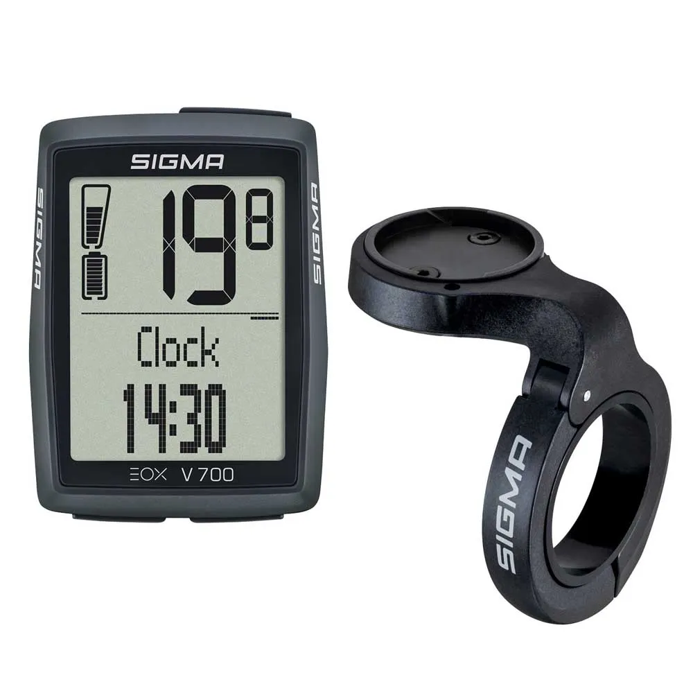 SIGMA SPORT Eox View 700 Sykkelcomputer, Black, One Size