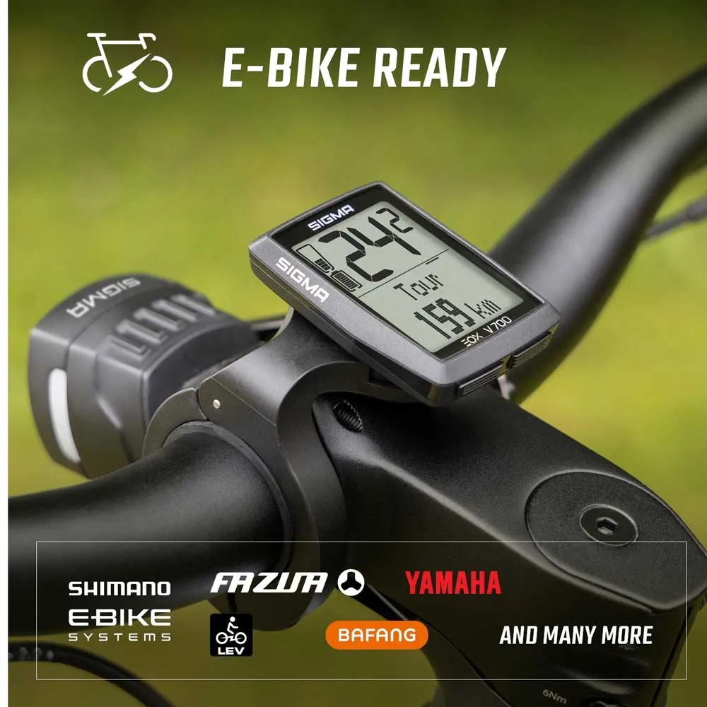 SIGMA SPORT Eox View 700 Sykkelcomputer, Black, One Size