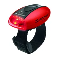SIGMA SPORT Hjelmlykt Sigma Micro blankrød med rød lys SIGMA SPORT Hjelmlykt Sigma Micro blankrød med rød lys