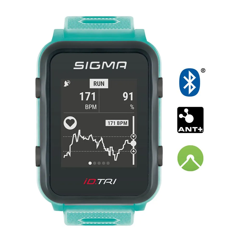 SIGMA SPORT Id Tri Pack Klokke, Neon mint
