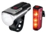 SIGMA SPORT Lyktesett Aura 80/Blaze, Black / red, One Size