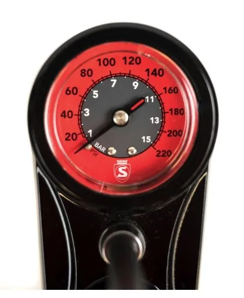 SILCA Pista Gulvpumpe, Red, 220psi
