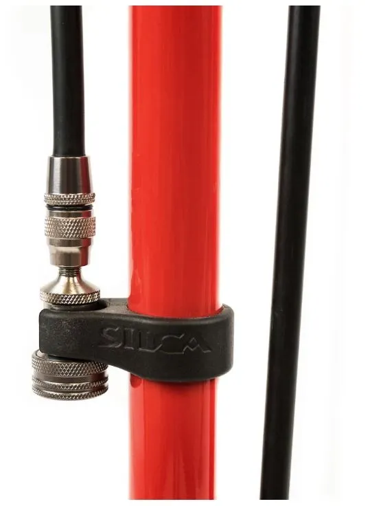 SILCA Pista Gulvpumpe, Red, 220psi