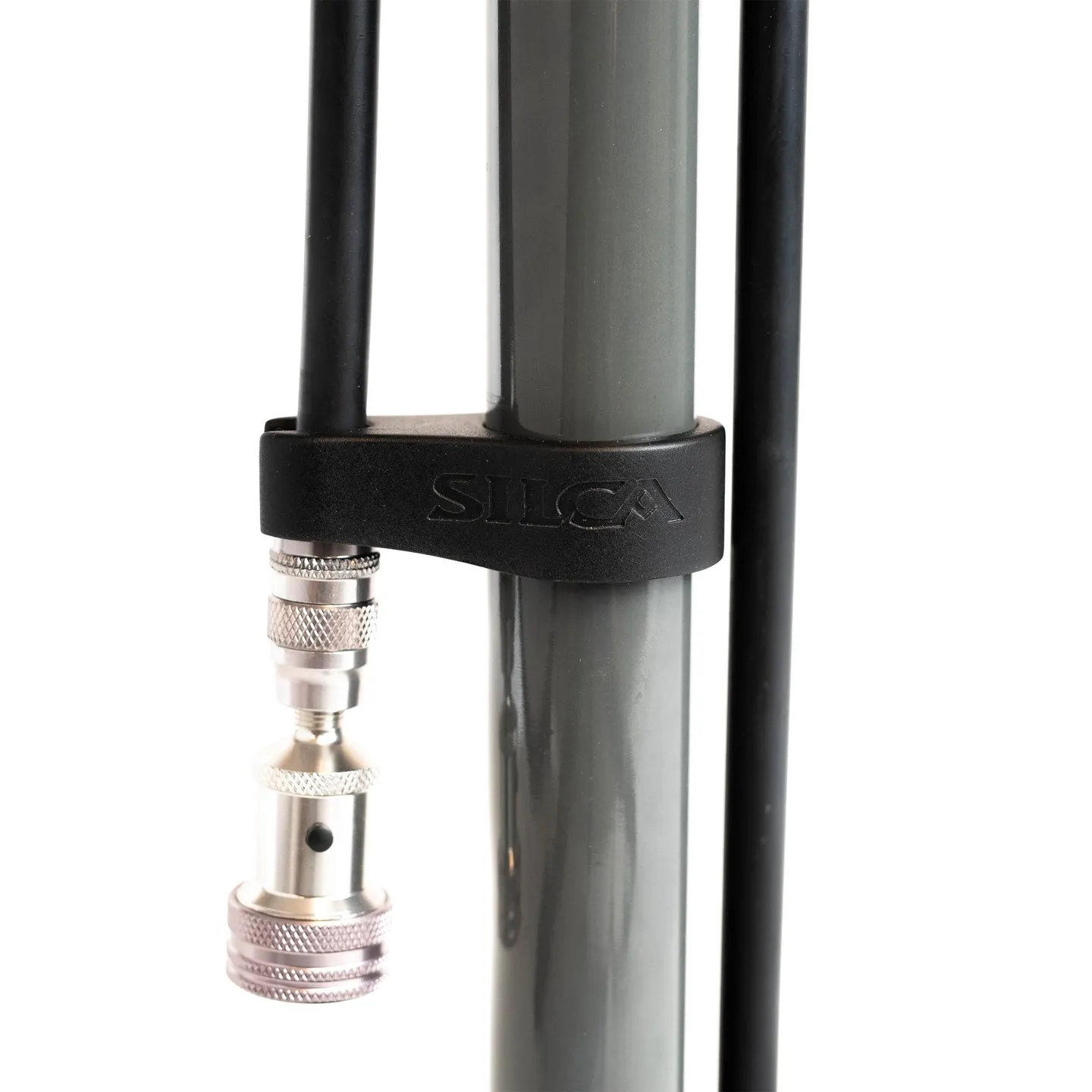 SILCA Pista Plus Gulvpumpe, Grey, 220psi