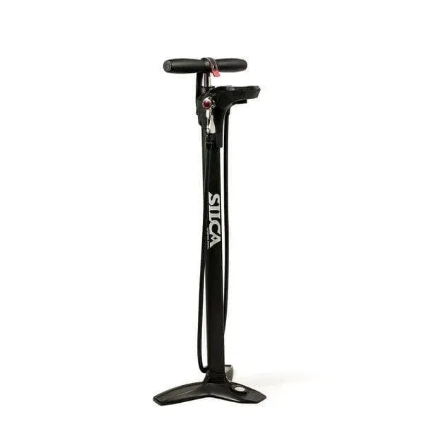 SILCA Superpista Digital Floor Pump, Black red