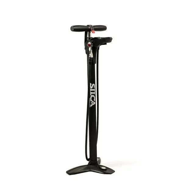SILCA Superpista Digital Floor Pump, Black red