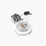 Silva Arc Jet 360 Left Kompass, Clear / grey, One Size