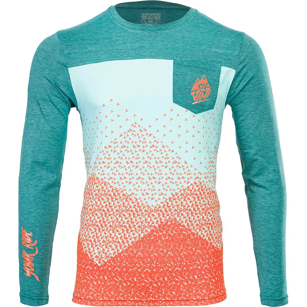 Silvini Ello Langermet Trøye, Ocean / orange, 3XL
