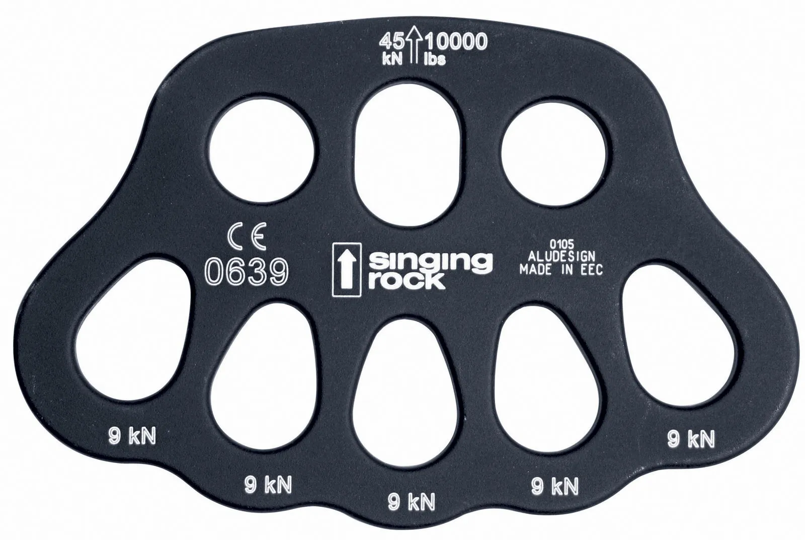 Singing Rock Rigging Plate 3/5, Black matt, One Size Singing Rock Rigging Plate 3/5, Black matt, One Size