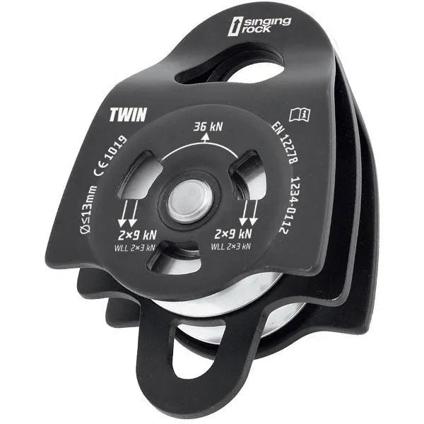 Singing Rock Twin Talje, Black, One Size