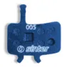 Sinter 005 Avid E-bike Organiske Skivebremseklosser 25 Enheter, Blue, One Size
