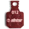 Sinter 012 Magura Mt Mtb Standard Organiske Skivebremseklosser 25 Enheter, Red, One Size